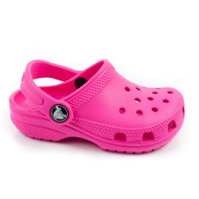 Crocs Classic Clog T Kinderclogs-Sandalen, rosa, bequem, modisch