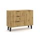 5. SCANDI 1D3S SCHLANKE KOMMODE AUS EICHE, ARTISAN OAK