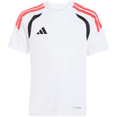 6. adidas Tiro 26 League Trikot für Kinder, weiß, schwarz und rot, KR0369