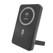 Dudao K14S+ 10000mAh 22,5W Magnetische Powerbank USB-A + USB-C kompatibel mit MagSafe und Ständer - Schwarz