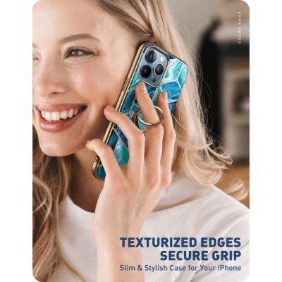 2. IBLSN Cosmo Snap Supcase Hülle für iPhone 13 Pro – blau