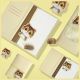 5. Nimmy Big Eyed Pet 2.0 Cat 2-in-1 Notizbuch + Stift-Set, Beige