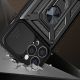 3. Hybrid Armor Camshield Hülle für Motorola Moto G62 5G gepanzerte Hülle mit Kameraabdeckung schwarz