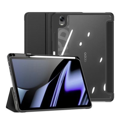 9. Dux Ducis Toby Armored Flip Smart Case für Oppo Pad mit Stifthalter Schwarz