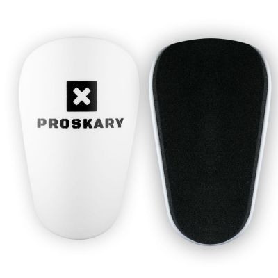 Proskary Mini weiße Fußball-Schienbeinschoner