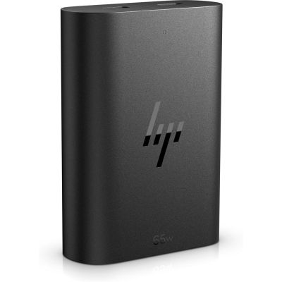 6. HP 65W GaN Laptop-Ladegerät 2xUSB-C Schwarzer Netzadapter 600Q7AA