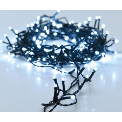 13. Lichterkette für den Weihnachtsbaum, 240 LEDs, Timer, Kaltweiß