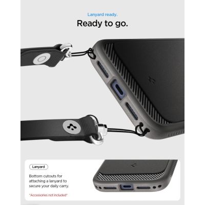 6. Spigen Rugged Armor MagSafe Hülle für iPhone 18 Pro / 17 Pro – Grau