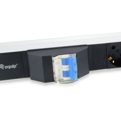 4. Equip 333312 PDU Stromverteilungseinheit 6 x Netzwerkdosen 1U Schwarz