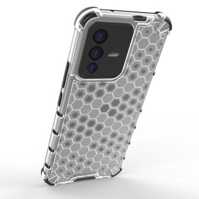 4. Gepanzerte Wabenhülle mit Gelrahmen Vivo V23 5G schwarz