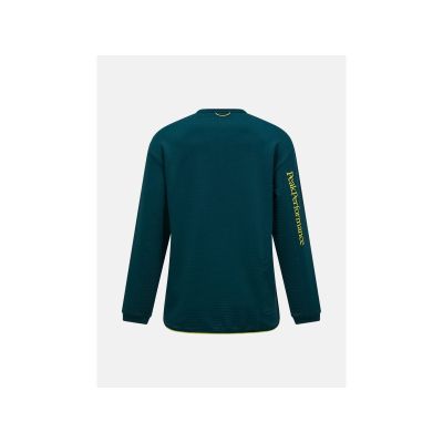 3. PEAK PERFORMANCE W Trail Polartec Power Grid Crew Sweatshirt für Damen, Grün