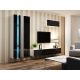 3. VIGO NEU 180/40/30 weiß/schwarz Hochglanzregal