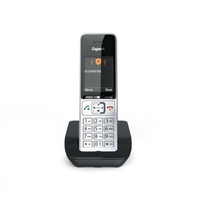 6. Gigaset 500 Comfort ECO DECT GAP CAT-iq silbernes schnurloses Telefon