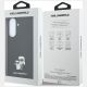 8. Karl Lagerfeld Saffiano Hülle mit K&C Metalllogo für Samsung Galaxy A57 5G – Schwarz