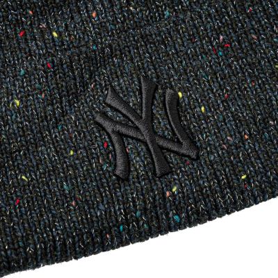 3. New Era Damen-Glitzer-Beanie New York Yankees Hat 60691294 Schwarz One Size