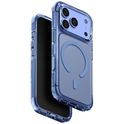 Uniq Combat Magclick Ladehülle für iPhone 18 Pro / 17 Pro – Blau