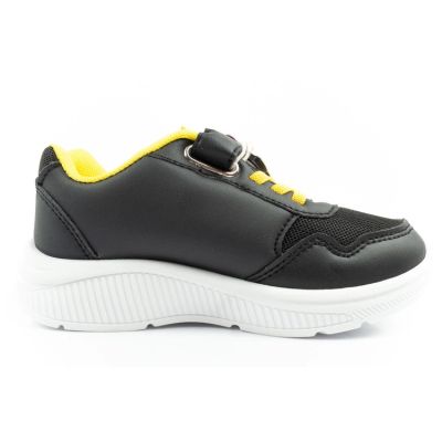 4. Leomil Pokemon Kinder Sportschuhe Sneakers leicht mit Klettverschluss schwarz gelb