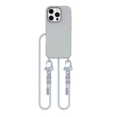 2. Tech-Protect MagNecklace MagSafe-Hülle mit Umhängeband für iPhone 16 Pro Max – Grau