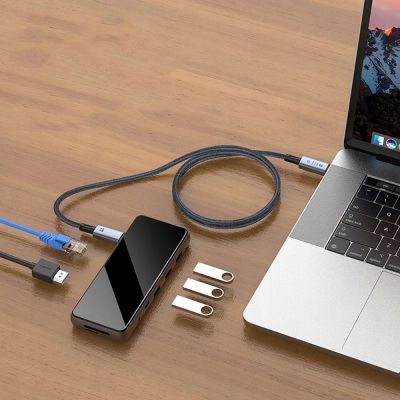 7. Tech-Protect UltraBoost Max USB-C 4.0 / USB-C 4.0 PD-Kabel 240 W 8K 40 Gbit/s 1 m – Grau