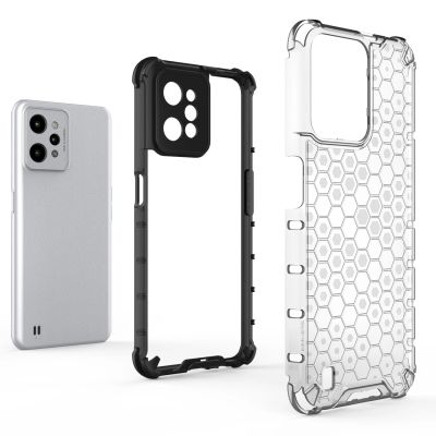 5. Gepanzerte Wabenhülle mit Gelrahmen Realme C31 transparent