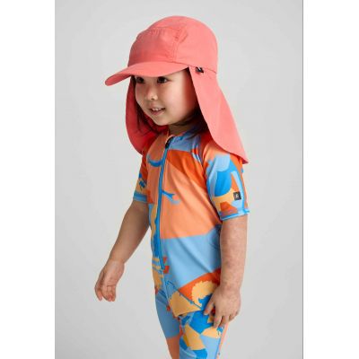 3. Reima Biitsi Kindermütze mit Basecap, Sonnenschutz, rot (5300152A-3240)
