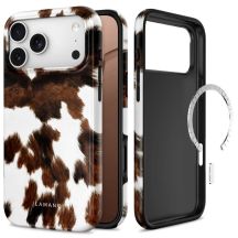 Tech-Protect Lamano MagSafe Hülle für iPhone 18 Pro / 17 Pro - weiß und braun