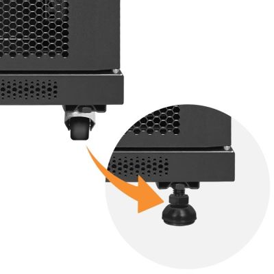 9. QOLTEC Rack-Schrank 19" | 15 HE | 600 x 855 x 600 mm | Perforierte Türen