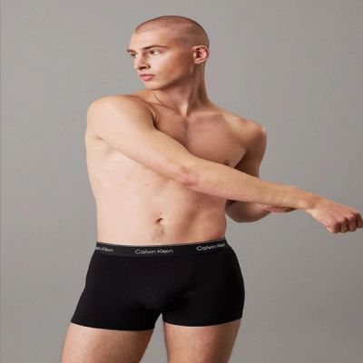 2. Calvin Klein Herren-Boxershorts Relaxed 3er-Pack, modische Baumwolle, grün, grau, marineblau