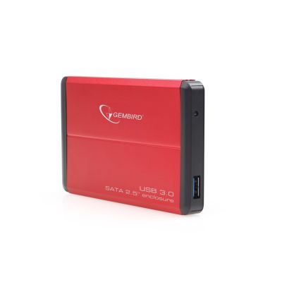 2. GEMBIRD EE2-U3S-2-R Festplattengehäuse (2,5"; USB 3.0; Aluminium; Rot)