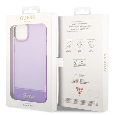 8. Guess Translucent iPhone 14 6.1" Hülle - Lila
