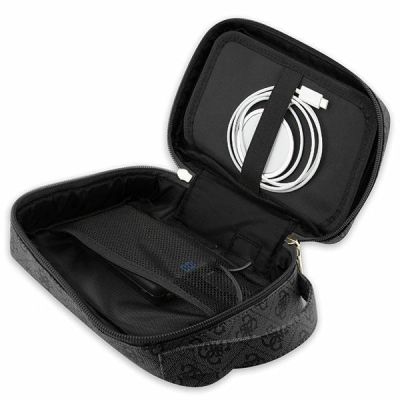 5. Guess Bag GUHBP4RPSK Organizer schwarz/schwarz 4G bedruckte Streifen