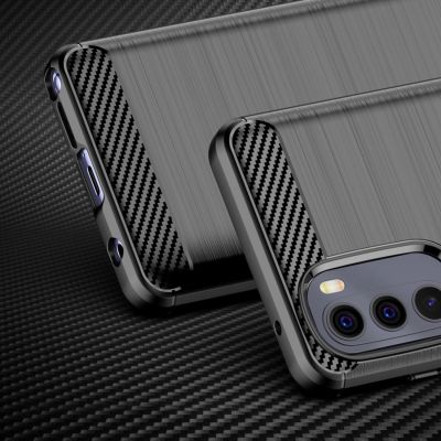 2. Carbon Case flexible Hülle für Motorola Moto G Stylus 2022 schwarz