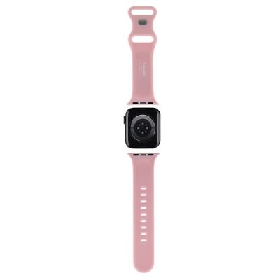 2. Hello Kitty Silikon-Kitty-Kopfband für Apple Watch 38/40/41 mm – Rosa