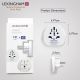 6. LEXINGHAM UNIVERSAL-ADAPTER WELT -> EU SCHUKO, 2 STÜCK
