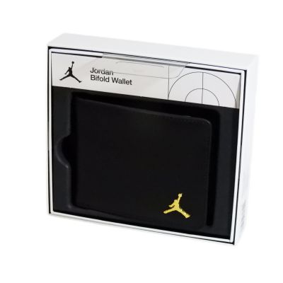 2. Air Jordan Jumpman Ingot Bifold Geldbörse aus schwarzem Leder - MA0819-023