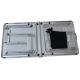24. Klappbarer Campingtisch 120x60x70/62/55cm, 4 Stühle und Ablage