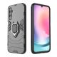 12. Ring Armor Hülle für Samsung Galaxy A24 4G Panzerhülle Magnethalter Ring schwarz