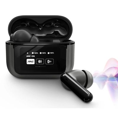 4. Energy Systems True Wireless-Kopfhörer der Icon-Serie mit Mikrofon, Bluetooth, Graphit, ANC