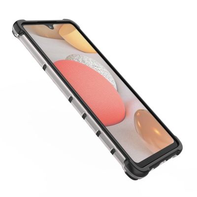 11. Honeycomb Handyhülle Schutzhülle mit TPU Rahmen für Samsung Galaxy A42 5G blau