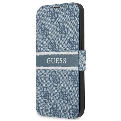 Guess GUBKP13S4GDBL iPhone 13 mini 5.4" blau/blaues Buch 4G Stripe