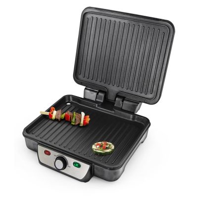 4. Esperanza Provolone EKG007 Elektrogrill (Tischgrill - geschlossen; 1800 W; Edelstahlfarbe)