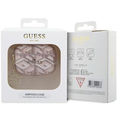 4. Guess GUAP2PGCE4CP Hülle für AirPods Pro 2 Cover - rosa GCube Charm