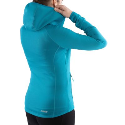 7. Damen-Sporthoodie Viking Jukon Hoodie Lady, schnelltrocknend, türkis (730/23/0900/70)