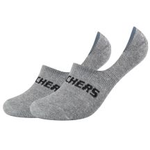 Skechers 2PPK Mesh Ventilation Footies Socken SK44008-9300 Grau 43-46