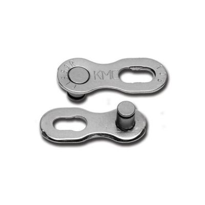 KMC-Steckverbinder 10R EPT, 2 Stück, silber, 10 Reihen, Blisterverpackung