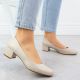 7. Beige Sergio Leone PB291 Pumps mit Blockabsatz