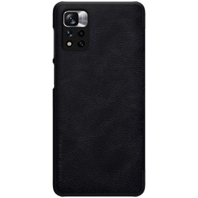 3. Nillkin Qin Case Hülle für Xiaomi Redmi Note 11 Pro+ (China) / Redmi Note 11 Pro (China) / Mi11i HyperCharge Kameraschutz Holster Cover Flip Case Schwarz