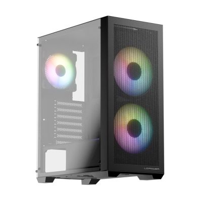 7. LC-Power LC-717B-ON Midi-Tower-Computer-Sicherheitshalterungen Weiß