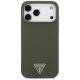 3. Guess Silikonhülle mit Dreieck-Logo und MagSafe-Funktion für iPhone 17 Pro Max – Grün