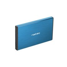 NATEC Rhino Go NKZ-1280 Festplattengehäuse (2,5"; USB 3.0; Aluminium; Blau)